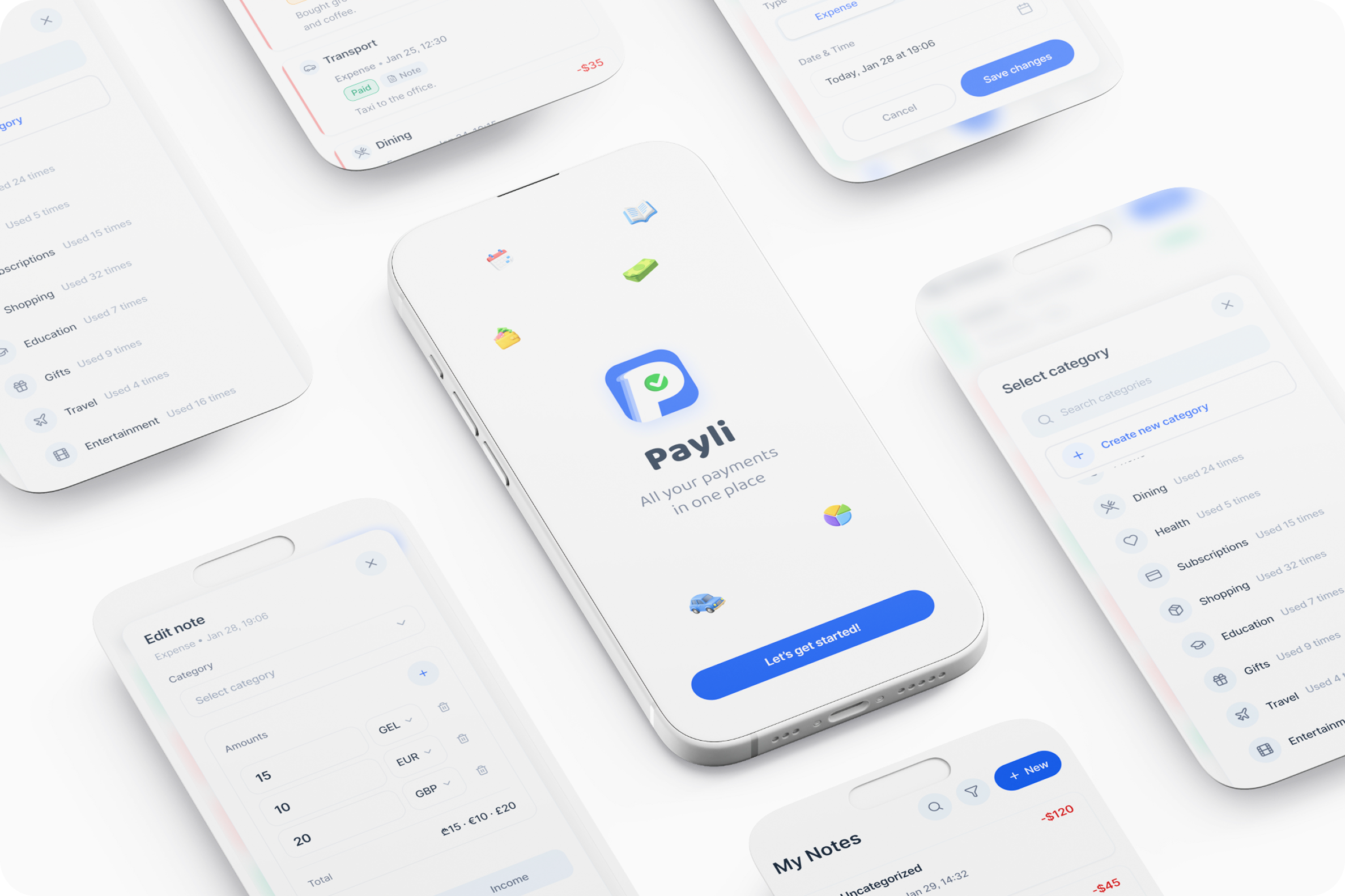 Payli app hero screens